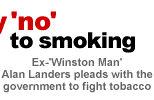 Ex-Winston Man Alan Landers urges government to fight tobacco