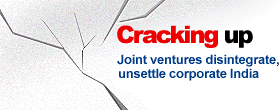 Some joint ventures comprising Indian and foreign companies are coming unstuck suddenly