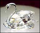 Swan in crystal