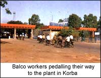 IN QUIETER TIMES: The Balco plant in Korba