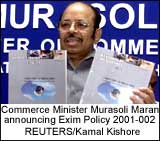 Commerce Minister Murasoli Maran